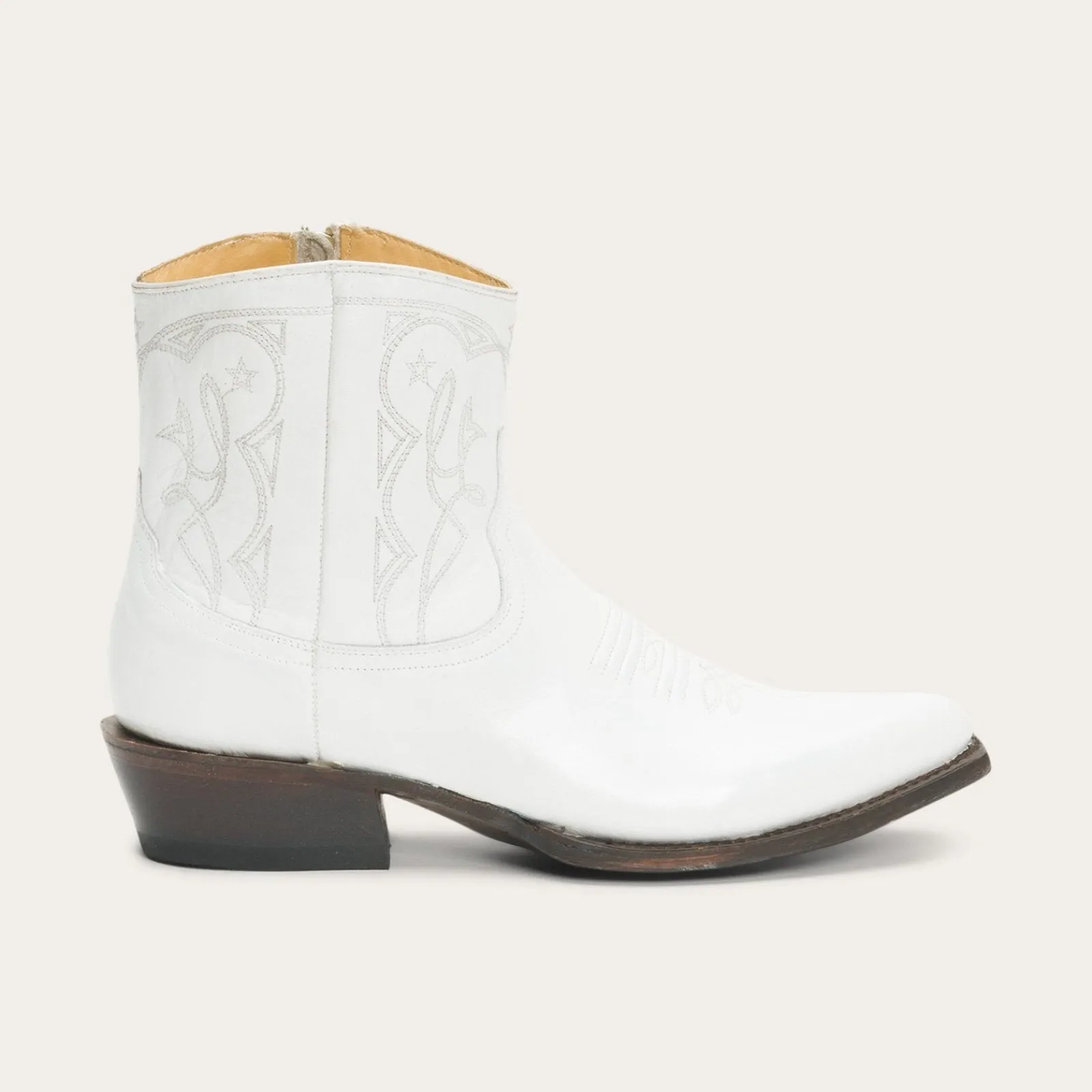 Stetson Women's White Annika Snip Toe Boots 0145