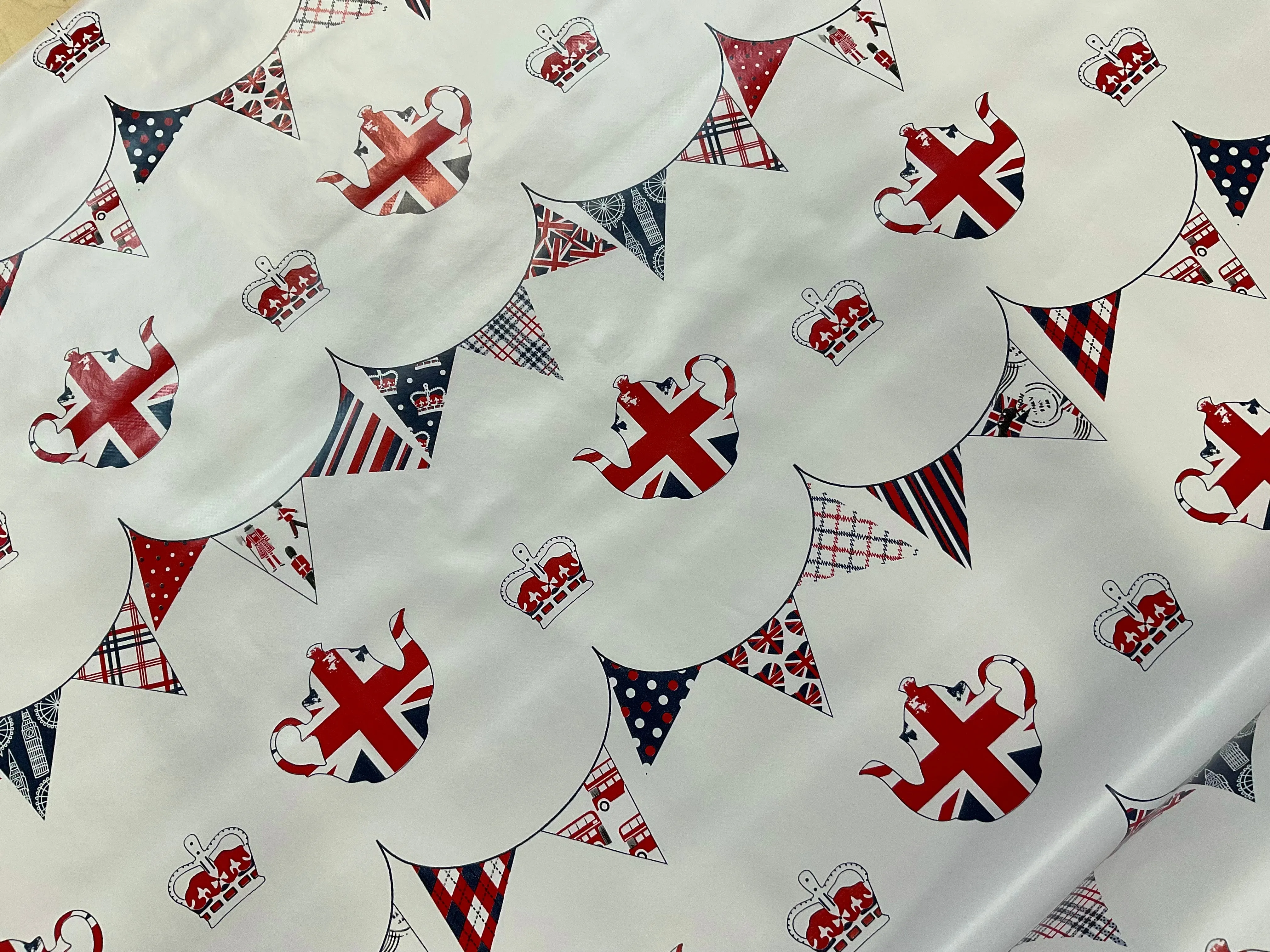 Tea Party PVC vinyl Oil cloth