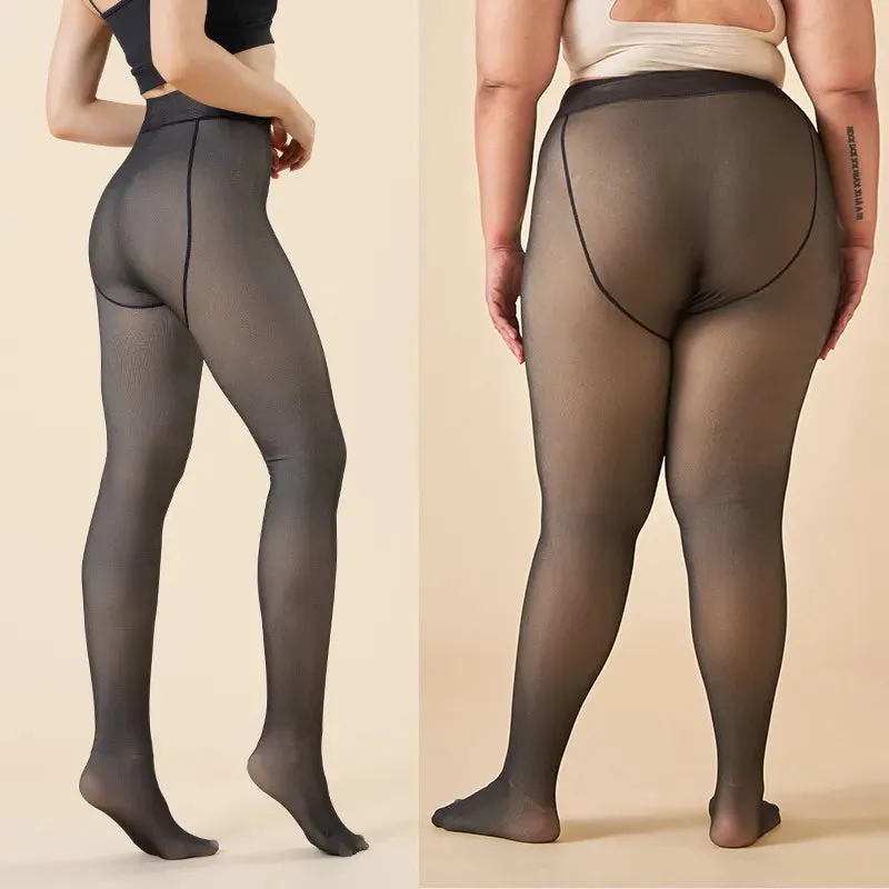 Thick Thermal Tights Stockings Women Warm Winter Sexy Translucent Pantyhose Leggings Female High Waist Elastic Slim Pantyhose