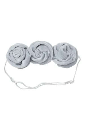 Triple Rose Garden Wrap - Light Blue Velvet