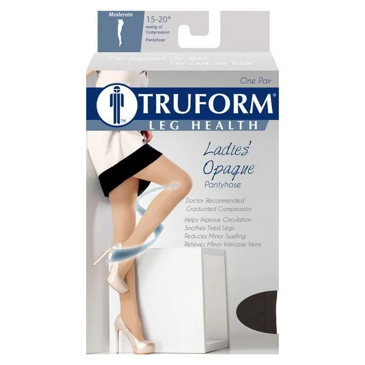 TRUFORM® Ladies Opaque Pantyhose 15-20 mmHg