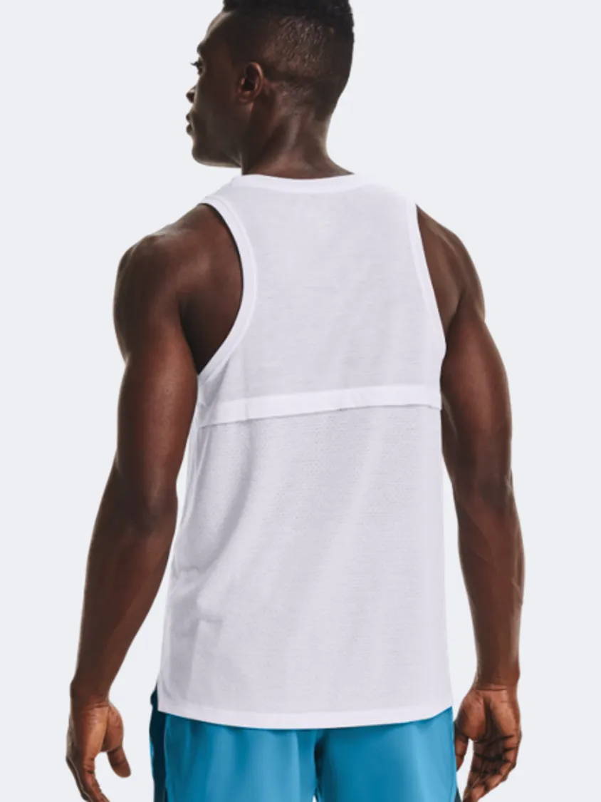 Under Armour Streaker Men Running Tank White