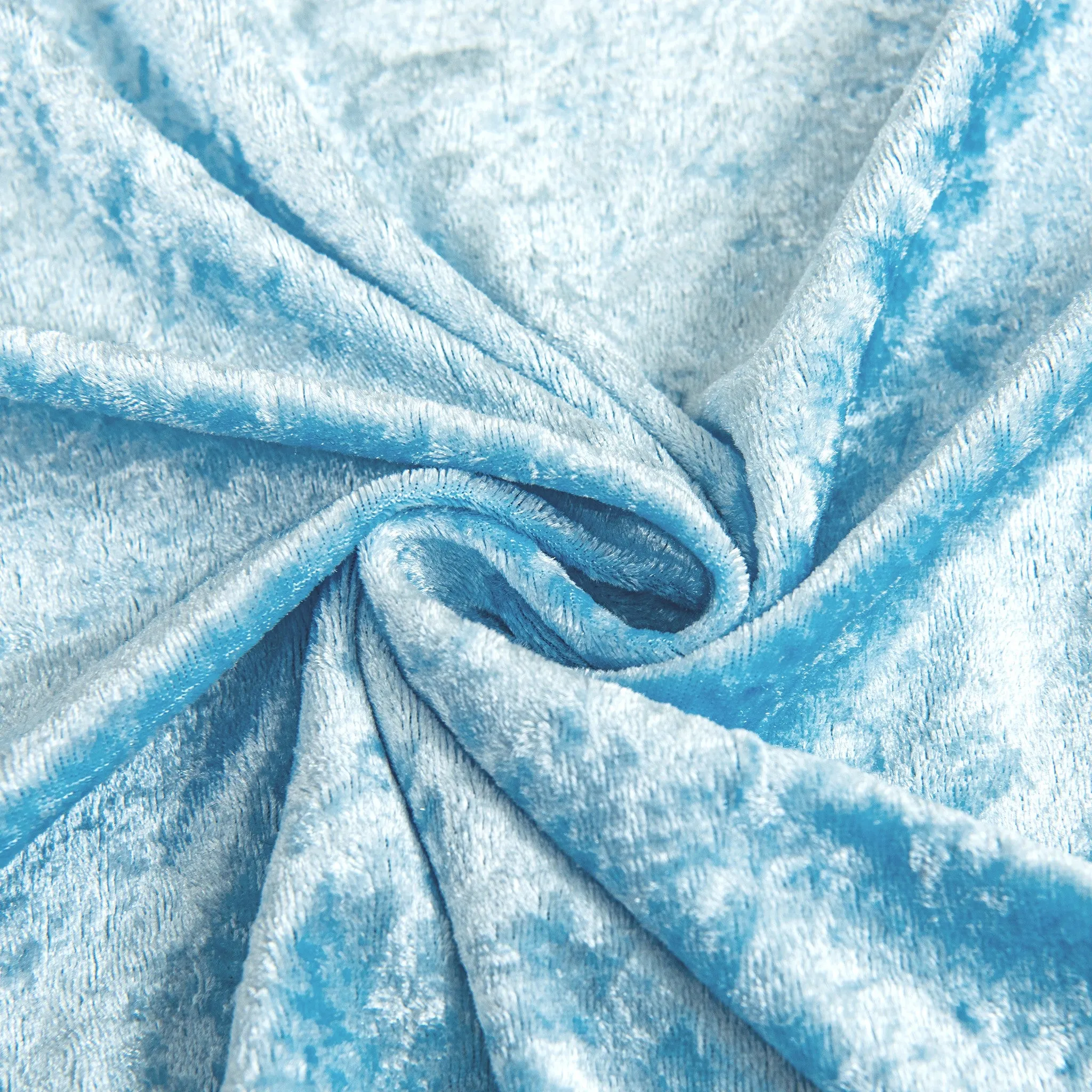 Velvet 90"x132" Rectangular Tablecloth - Baby Blue