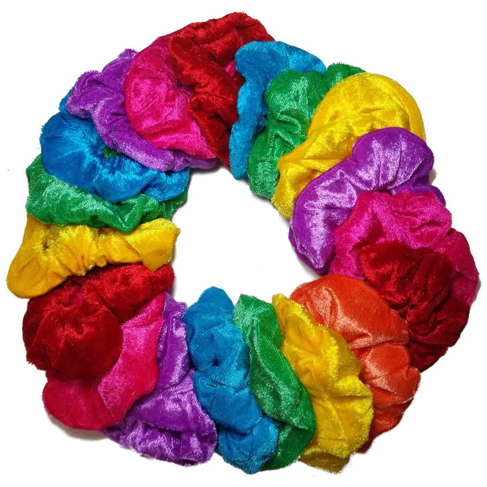 Velvet Scrunchies, Standard Size