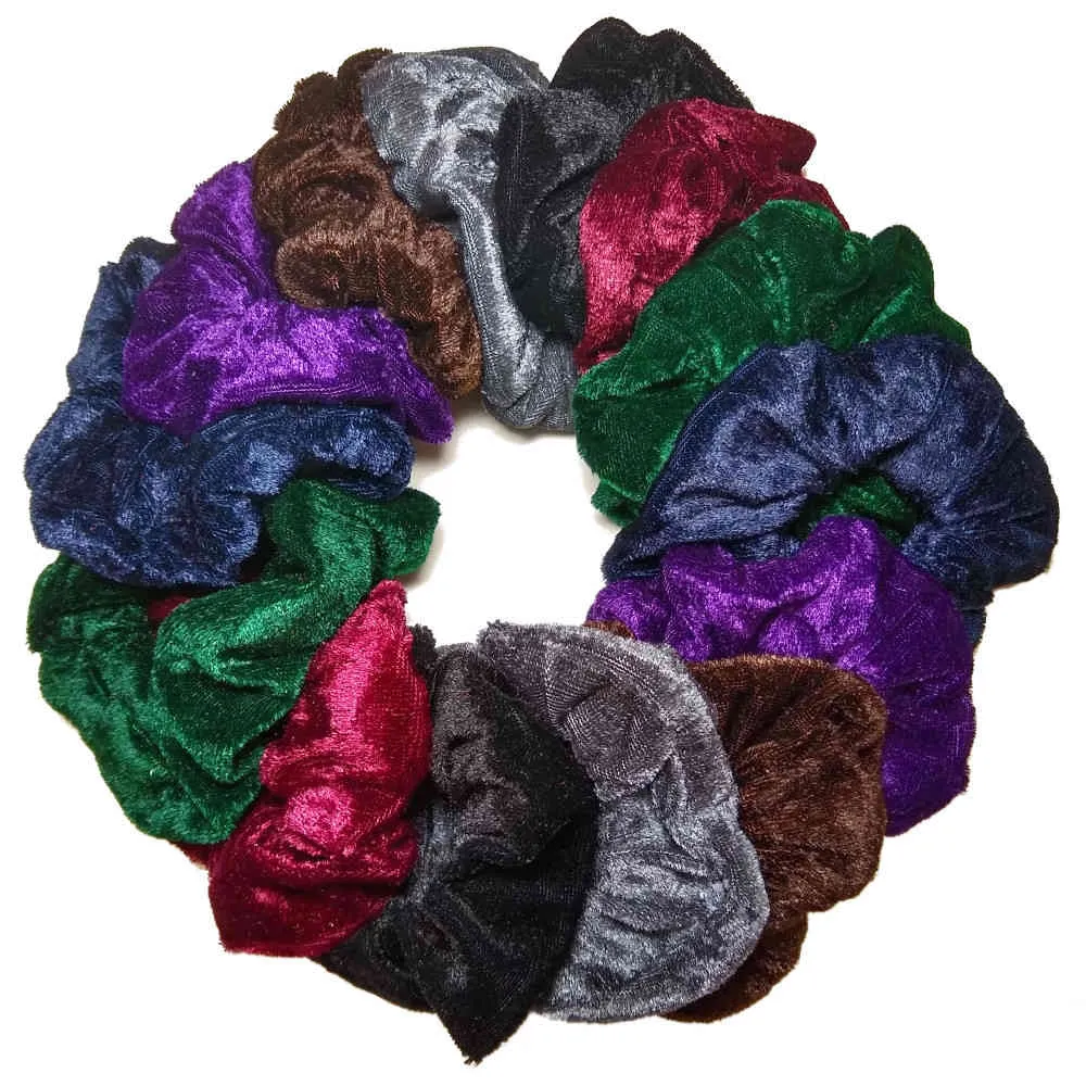 Velvet Scrunchies, Standard Size