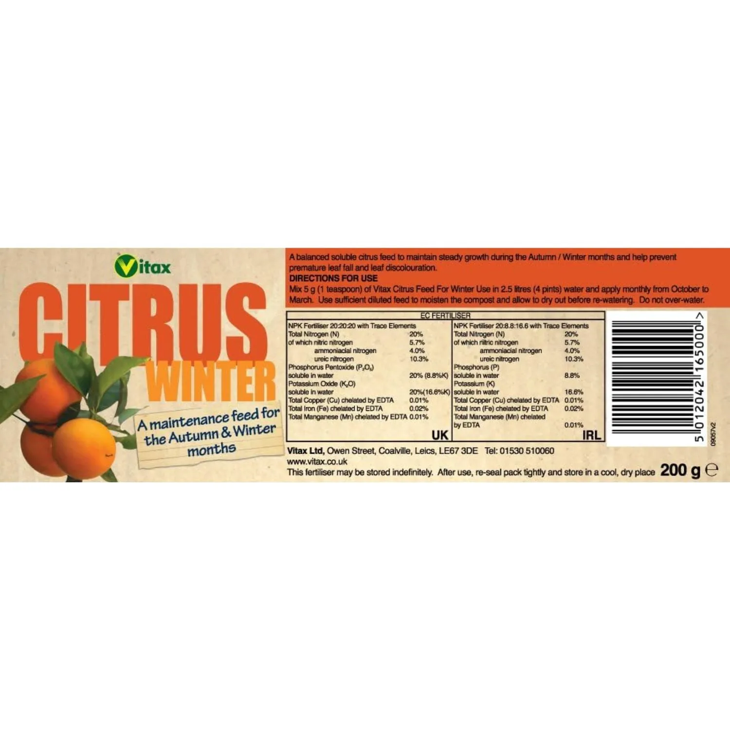 Vitax 200g Citrus Winter Feed