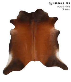 Warm Caramel X-Large Brazilian Cowhide Rug 6'7"H x 6'6"W #69256 by Hudson Hides