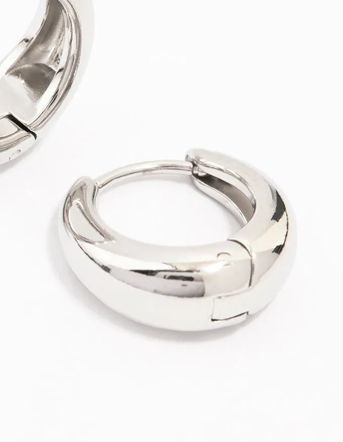 Waterproof Stainless Steel Mini Drop Huggie Earrings