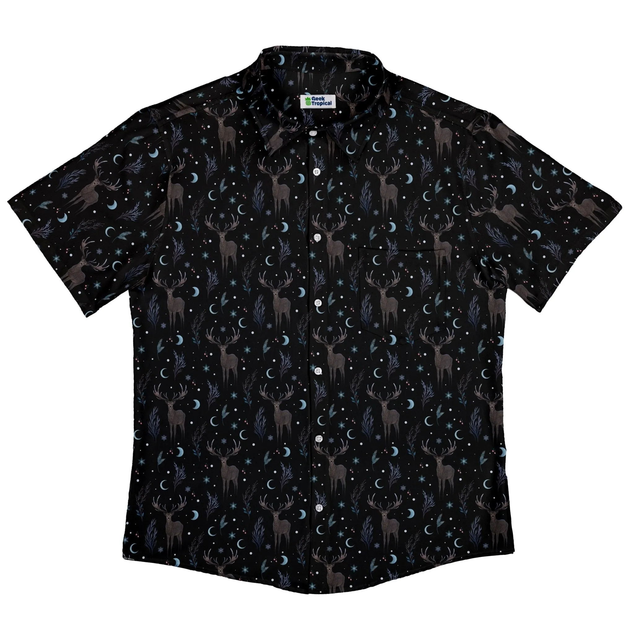 Winter Deer Button Up Shirt