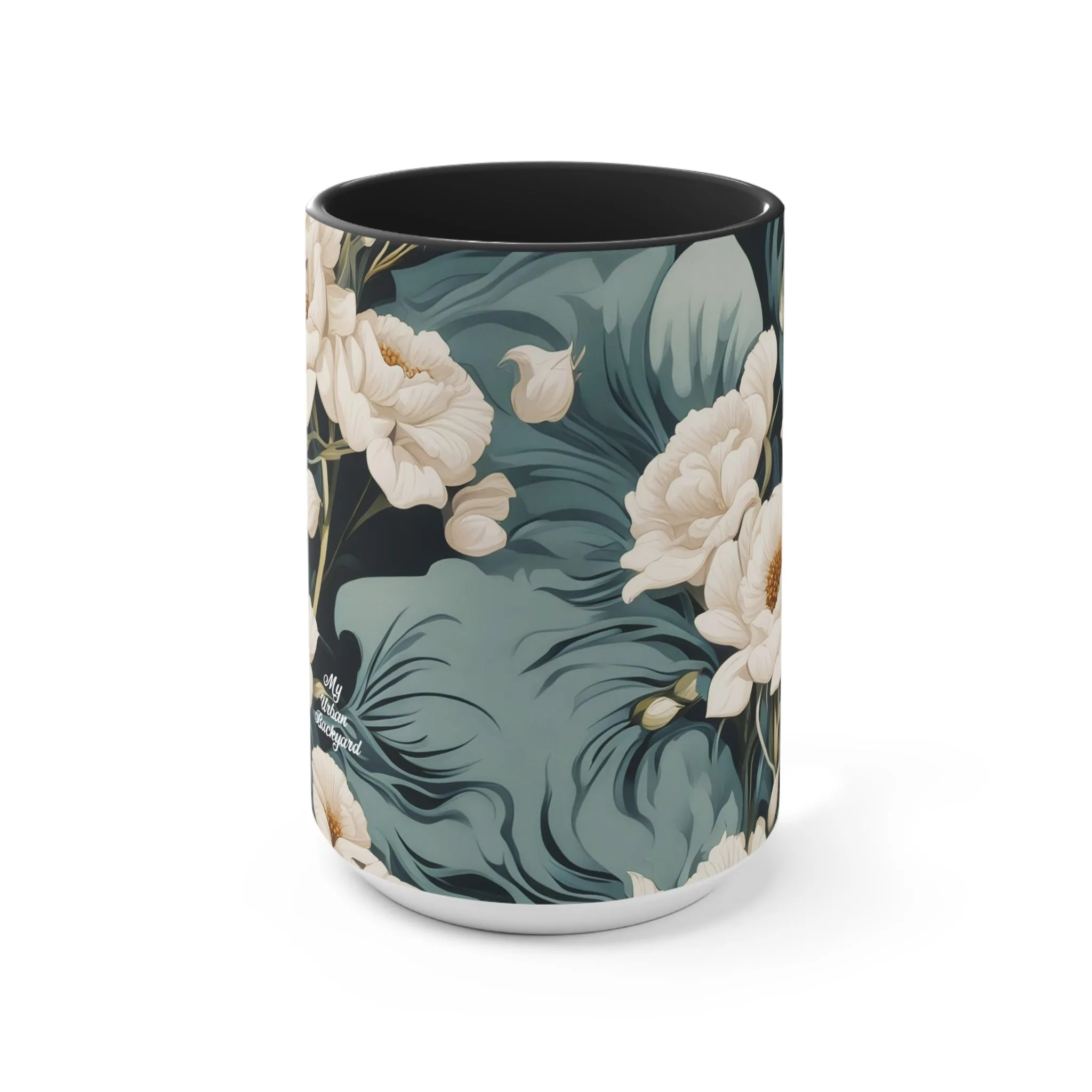 Winter Flowers, Ceramic Mug - Perfect for Coffee, Tea, and More!