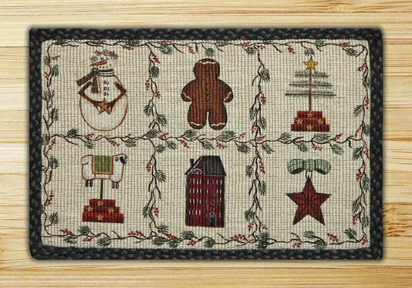 Winter Patch Wicker Weave Rug