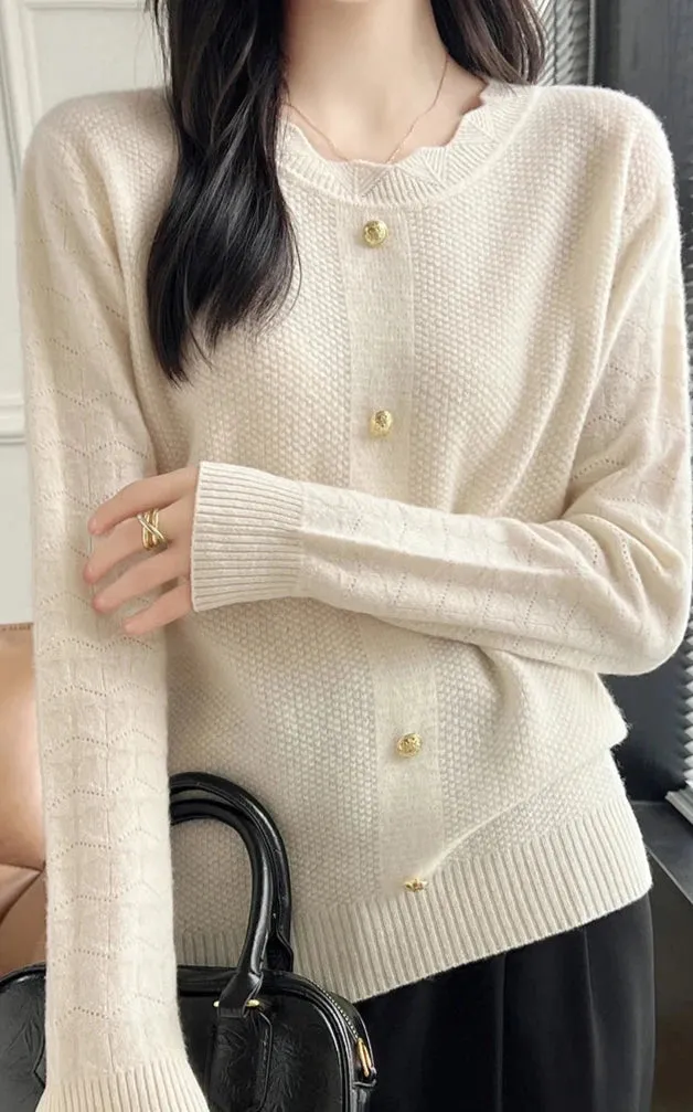 Wool Winter Sweater Casual Solid